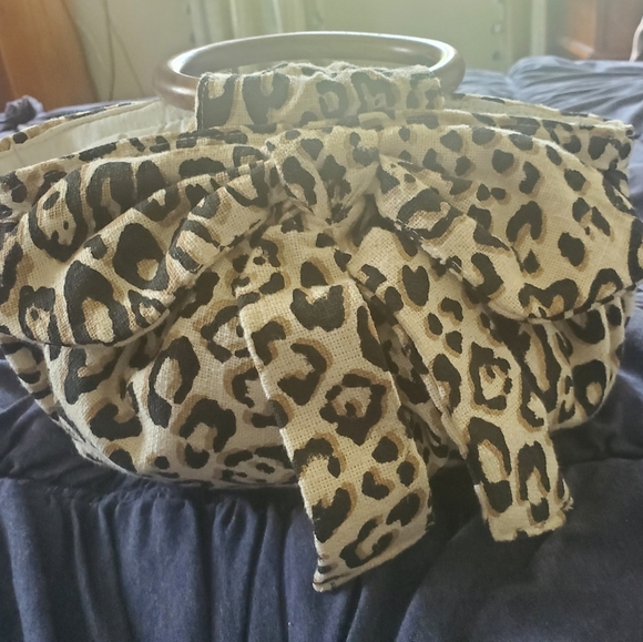 Anthropologie Pippa-Tied Bag in Leopard - Picture 2 of 5
